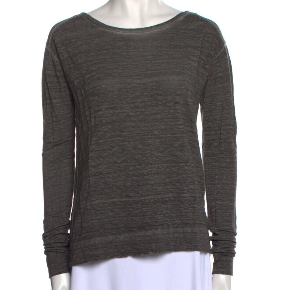 Alice + Olivia Linen Long Sleeve Shirt, Sz XS, Casual, Crew, Designer